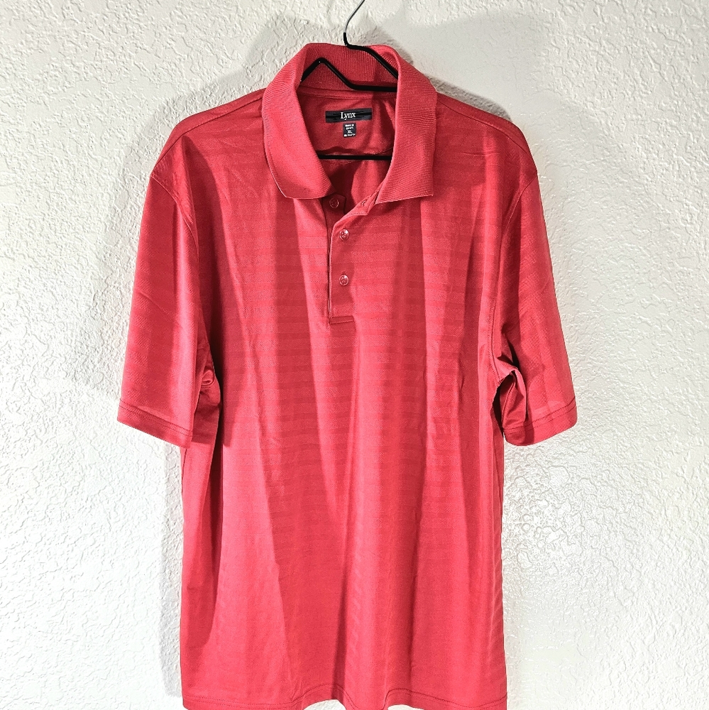 Lynx Men's Red Golf Polo